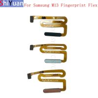 ปุ่มเซ็นเซอร์ลายนิ้วมือ Flex Cable Ribbon สําหรับ Samsung M13 M135F Power Key Touch Sensor Flex อะไหล่ทดแทน