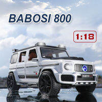 【WJ】1:18 เมอร์เซเดส - เบนซ์ G800 ของเล่นรถยนต์โลหะผสมหล่อตายรถรุ่นโทรกลับพร้อมเสียงและแสงจี้เด็กรถของเล่นเด็กของเล่นเด็กรถของขวัญสะสม