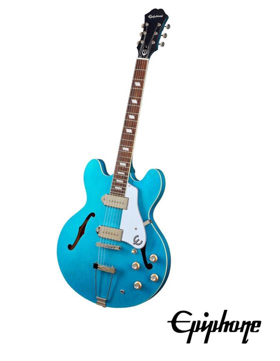 epiphone-casino-worn-กีตาร์ไฟฟ้า-ทรง-hollow-body-22-เฟรต-บอดี้ไม้-maple-คอมะฮอคกานี-ปิ๊คอัพ-pro-p-90