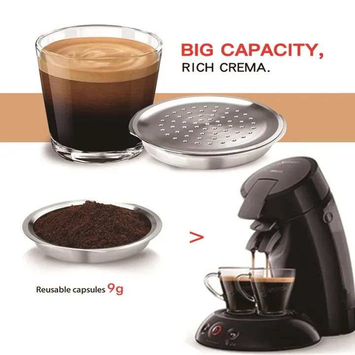 capsule senseo reutilisable Stainless Steel Coffee Capsule caps For for
