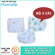 Bộ 3 cái tả quần vải sợi tre cho bé mềm mại Mamaru MA-TQ01 - Diệt khuẩn