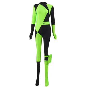 Anime Shego Swimsuit Kim Cosplay Costume Two-piece Swimwear Outfits  Bodysuit Jumpsuits Bathing Suit Beach Bikini Set Halloween