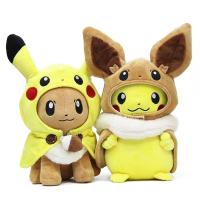 การ์ตูนญี่ปุ่นน่ารักของขวัญคริสต์มาสโมเดลตุ๊กตาทหารของเล่นการ์ตูน Pikachu 30ซม. ของเล่นตุ๊กตาโปเกมอนคอสเพลย์ Eevee ตุ๊กตายัดนุ่นของเล่นตุ๊กตาปิ๊กกาจู