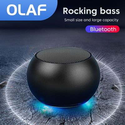 OLAF Bluetooth Speaker Mini Wireless Loudspeaker Crack LED USB Subwoofer Portable MP3 Music Sound Column for PC Mobile Phone