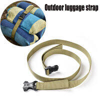 135ซม. สีดำทนทานไนลอน Travel ผูก Cargo Tie Down กระเป๋าเดินทาง Lash เข็มขัดพร้อม Cam Buckle ชุดเดินทาง Outdoor Camping Tool