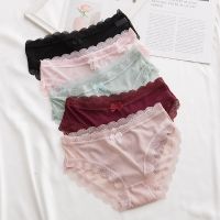 underwear 6pc/bag new cotton lovely low waist briefs young girl candy panties solid Teenagers Intimates