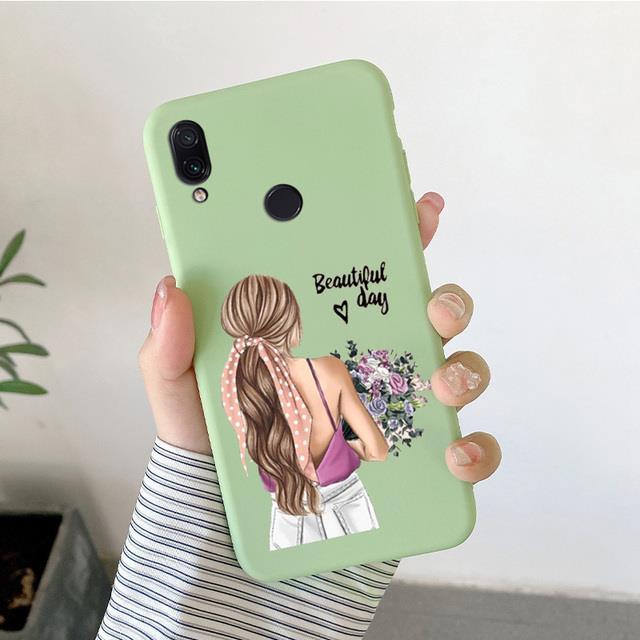 candy-silicone-soft-cover-for-xiaomi-redmi-note-6-7-case-fashion-mother-and-daughter-back-cover-for-redmi-note-6-7-pro-bumper