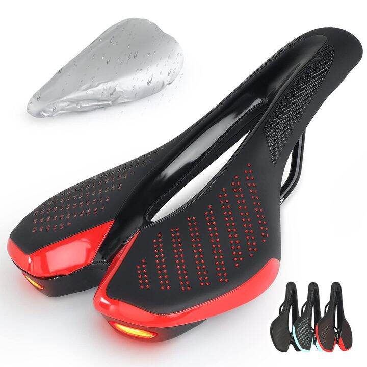 lz-mtb-bicicleta-de-estrada-sela-com-luz-traseira-conforto-sela-da-bicicleta-para-homens-mulher-capa-chuva-paded-assento-almofada-ciclismo-acess-rios-pe-as