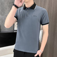 【 M-4XL 】New Men S Slim Breathable Casual Short-Sleeved T-Shirt Cotton Business Lapel Men S Polo Shirt Men