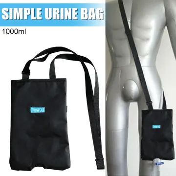5pcs 500ml Urinary Drainage Bag Latex Free Urine Leg Bag with Anti-Reflux  Valve