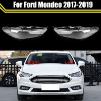 ฝาครอบไฟหน้ารถยนต์สำหรับ Ford Mondeo 2017 2018 2019กระจกรถยนต์โป๊ะไฟแบบโปร่งใสหน้ากากหมวกแก็ป