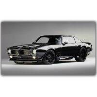 สุขุมคลาสสิก Firebird รถสปอร์ตสีดำภาพวาดโปสเตอร์ผ้าใบรถภาพผนังศิลปะสำหรับ0717อยู่อาศัย