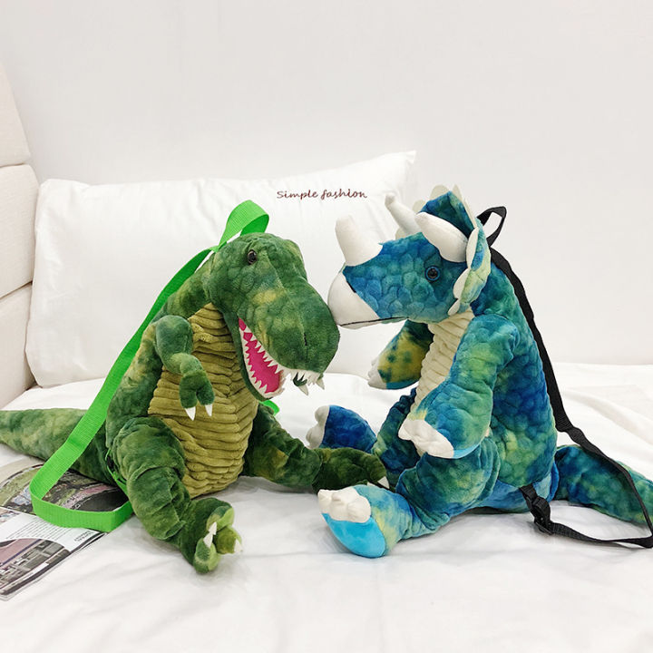 new-fashion-parent-child-creative-3d-dinosaur-backpack-cute-animal-cartoon-plush-backpack-dinosaurs-bag-for-children-kids-gifts