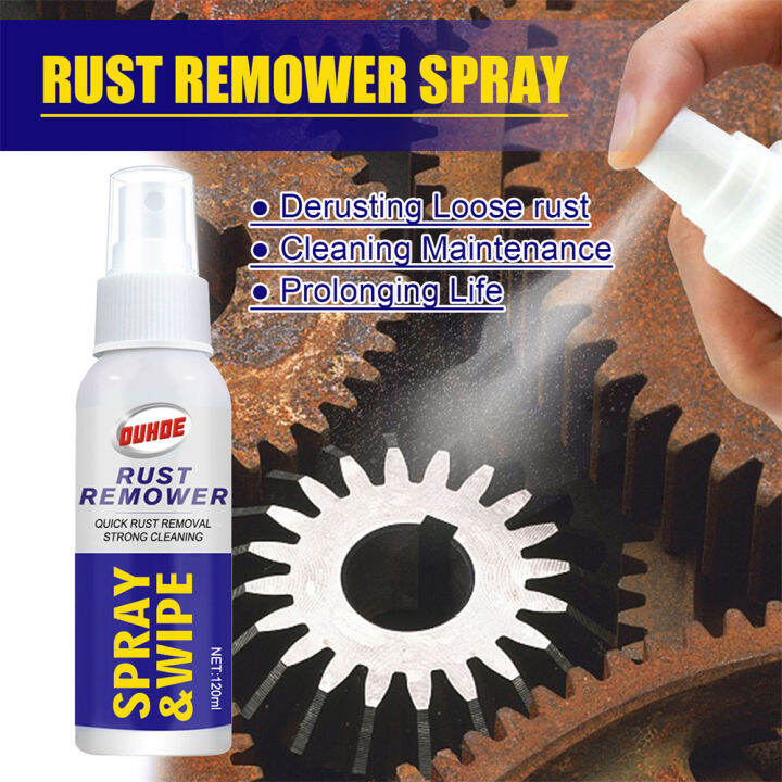 NEMOTO 120ML Car Rust Remover Spray Surface Rust Remover Kitchen Pot