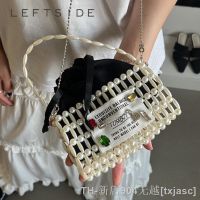 hot【DT】✿™☑  Beaded Y2k Chain Crossbody for 2023 Luxury Metal Korean Fashion Handbags and Purses