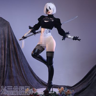 COS HoHo Anime Game NieR Automata 2B Battle Suit Sexy Lovely Jumpsuits Uniform Cosplay Costume Halloween Party Role Play Women