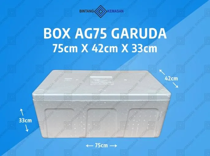 Box Styrofoam AG75 GARUDA 75 x 42 x 33cm Hard Box Foam Lazada Indonesia