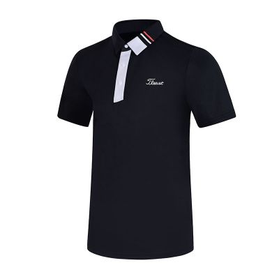Golf mens short-sleeved T-shirt top golf mens sunscreen quick-drying breathable ball clothes POLO shirt PEARLY GATES  W.ANGLE UTAA TaylorMade1 Odyssey SOUTHCAPE DESCENNTE ANEW❒❦