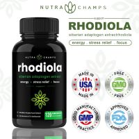 [ กลิ่นเทียบแบรนด์ ] อาหารเสริม NutraChamps Rhodiola 600 มก. - 60/120 แคปซูลสำหรับความเครียด อารมณ์ โฟกัส และพลังงาน ( กลิ่นเทียบเคาน์เตอร์แบรนด์ ) ราคา ถูก / ส่ง