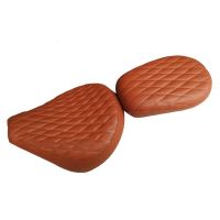 Naked Bike Motorcycle Modified Brown Seat Cover Guard PU Leather Cushion for Yamaha Dragstar Vstar 400 650 XVS400 XVS650