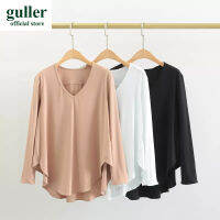 guller เสื้อผ้าโยคะเสื้อกีฬาแขนยาวสำหรับผู้หญิง,เสื้อวิ่งเรียบง่ายเสื้อฟิตเนสกระชับสัดส่วน