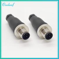 COOLEAF 2Pcs 4พิน ขั้วต่อตัวผู้ M12 12mm ครับ ปลั๊กการบิน หัวชาย PG7 ขั้วต่อเซ็นเซอร์ อุปกรณ์สำหรับอุตสาหกรรม