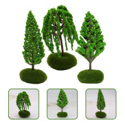 3 cái cây thu nhỏ cây phong cảnh phong cảnh xanh phong cảnh xanh