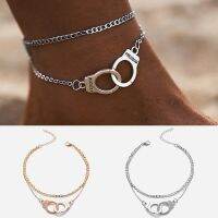 [LWF HOT]◇ แฟชั่นใหม่ Love Handcuffs Beach Anklets สำหรับผู้หญิงผู้ชายอินเทรนด์เครื่องประดับเท้า Freedom ตัวอักษรขาสร้อยข้อมือข้อเท้าของขวัญอุปกรณ์เสริม