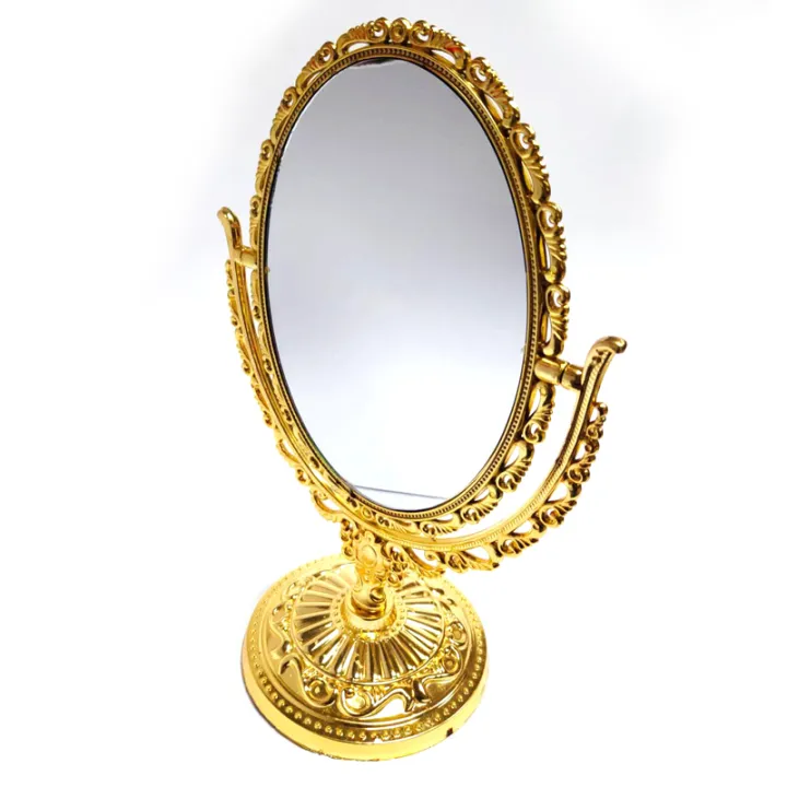 Tabletop Mirror with Stand, Double Sided Mirror, Vintage Style Lazada PH