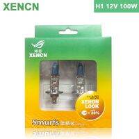 XENCN H1 Halogen Car Headlight 12V 100W Smurfs Series 4300K Xenon Look Up to +30% Brightr Genuine Auto Lamp Fog Bulbs 2 Pcs Bulbs  LEDs  HIDs