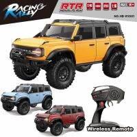 รถยนต์วิบาก RC การจำลอง R1001 1/10 4WD รถรุ่นรีโมทคอนโทรลขนาดเต็มเปลี่ยนความเร็วต่ำรถของเล่นออฟโรด