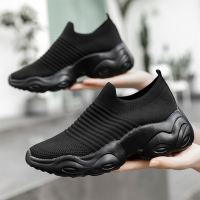 Walking shoes Fashion Shock Absorption Men Women Sock Shoes Non-slip Casual Couple Sneakers Comfortable Breathable Size 35-48