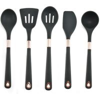 Cooking Tools Set Premium Silicone Cookware Turner Tongs Spatula Soup Spoon Non-stick Shovel Oil Brush Kitchen Utensils Set