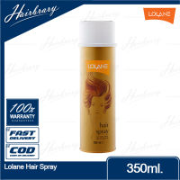 Lolane โลแลน Hair Spray 350ml. แฮร์ สเปรย์ สเปรย์ฝุ่นโลแลน จัดแต่งทรงผม อยู่ทรงนาน (กระป๋องทอง)