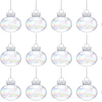 Wedding Decorations Clear Christmas Decorations Clear Iridescent Christmas Ball Ornaments Birthday Decorations Christmas Party Decorations