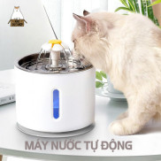 Máy nước tự động cho chó mèo hình hoa 1.6L