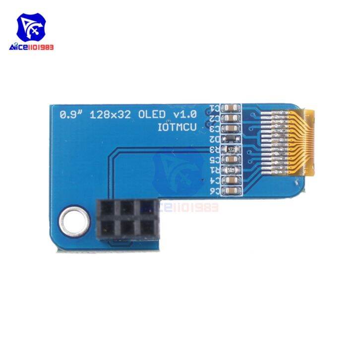 new-hot-baoqingli0370336-diymore-0-91นิ้ว-i2c-pi-จอ-lcd-oled-โมดูลแสดงผล128x32-ssd1306ไดรเวอร์สำหรับราสเบอร์รี่-pi-1-b-pi-2-pi-3และ-pi-zero