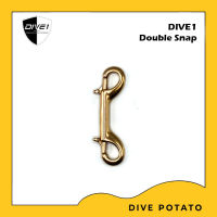 Dive1 Stainless Steel Double snap Double End snap 100mm for scuba diving ตะขอเกี่ยวอุปกรณ์สำหรับการดำน้ำลึก