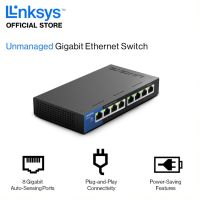 Linksys LGS108 8-Port Business Desktop Gigabit Switch เน็ตเวิร์คสวิตช์สำหรับธุรกิจ รับประกันตลอดการใช้งาน