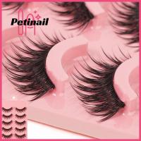 PETINAIL ที่ต่อขนตาตาขนตาไขว้ไม่แน่นยาว5คู่อุปกรณ์แต่งหน้าขนตาปลอม