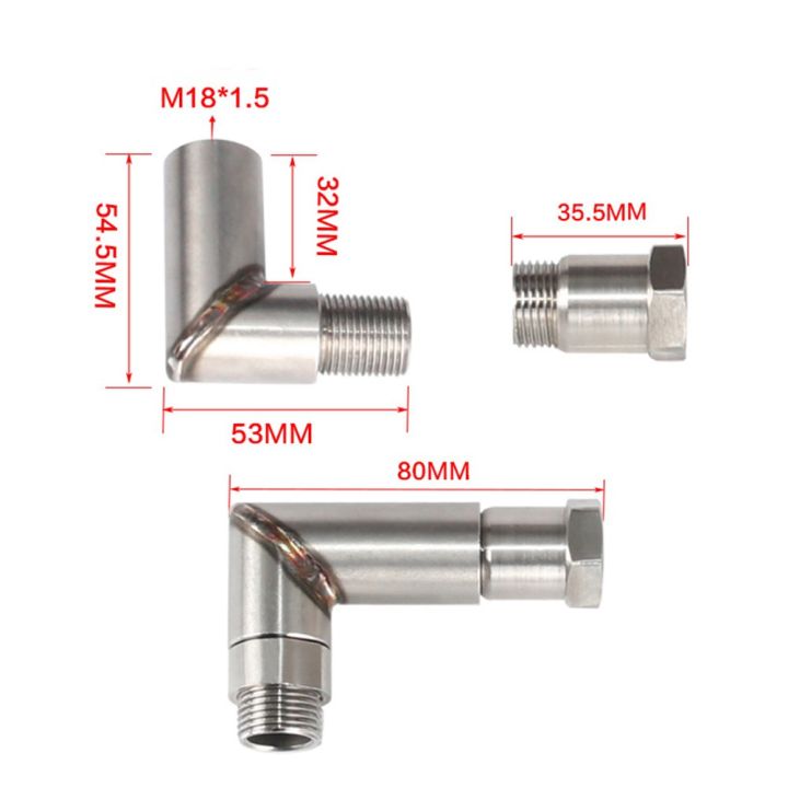 อะแดปเตอร์-m18x1-5-o2-oxygen-sensor-angled-extender-spacer-90-degree-bung-extension-adapter-q46