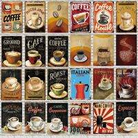 อิตาเลี่ยน Coffee Sign Plaque โลหะ Vintage แผ่นดีบุก Wall Bar Coffee House Shop ร้านอาหาร Home Art Craft Decor 30X20CM XP(961)A