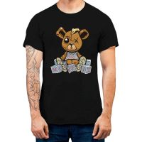 2023 Fashion TShirt Funny Teddy Bear Smoking Bong Short Sleeve Casual Men Fashion O neck T Shirt Tee Top Clothing XS-6XL
