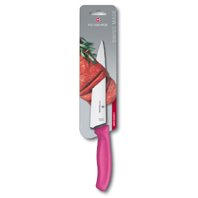 Victorinox มีดครัว Kitchen Knives - Carving Knife 19 cm, Pink, Blister (6.8006.19L5B)