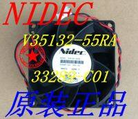 Niudi NIDEC V35132-55RA พัดลมตัวแปลงความถี่33289-C01 24V 0.45A พัดลมคอมพิวเตอร์