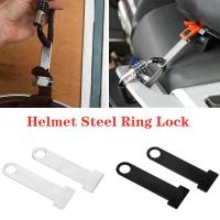 ♦ Motorcycle Helmets Strap D Ring Steel Lock Motorbike Helmet Strap Ring Buckle Pad Lock Bike Helmet Strap Pad Lock Connector