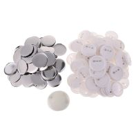 100 Sets 58mm Round Button Badge Plate Pin Button Maker Parts Acrylic Metal Haberdashery