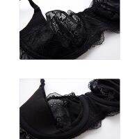 Dropshipping Varsbaby ultra-thin lingerie Set lace half cup transparent sets nd V388