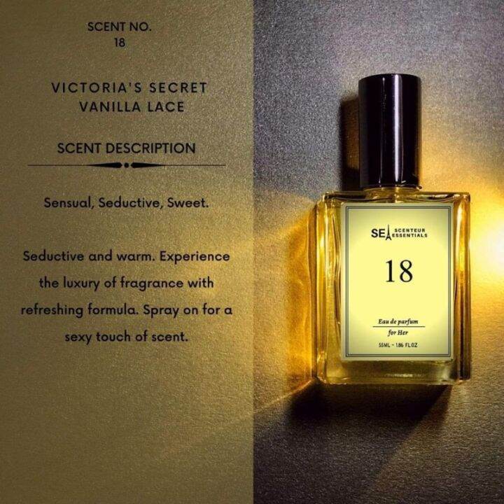 fragrance Scent 18 Vanilla Lace Victorias Secret 55ML Premium Oil based Perfume for Women