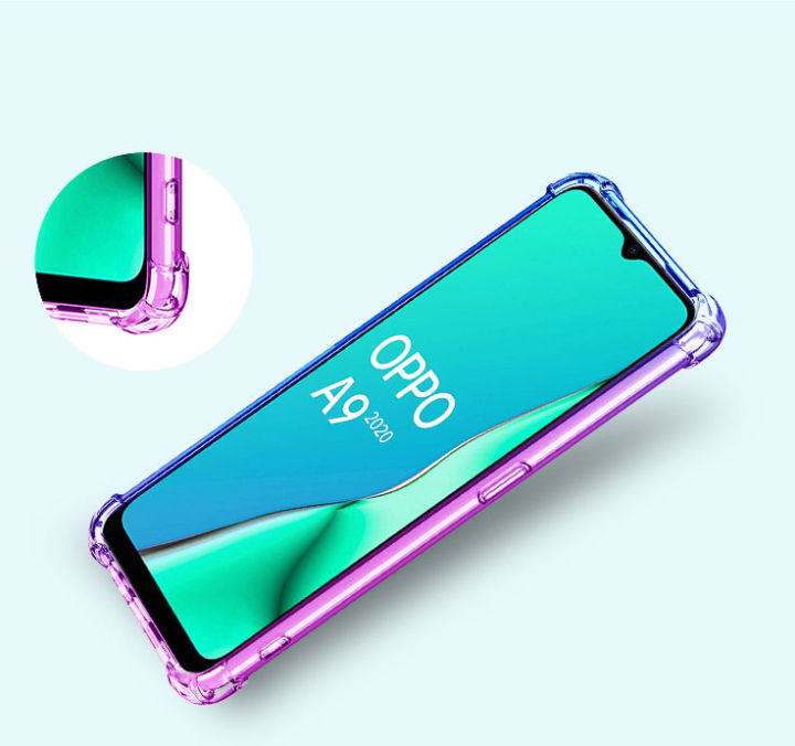 ใช้งานร่วมกับoppo-a9-2020-a5-2020-reno-2-f-reno-4-a92-realme-c2-a5s-ultra-slim-gradientเคสซิลิโคนกันกระแทกสำหรับoppo-series